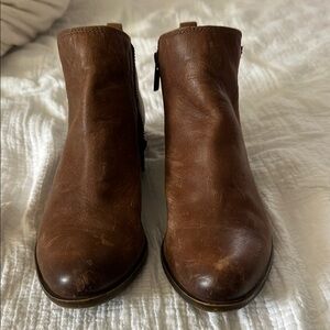 Brown Leather Ankle Boots